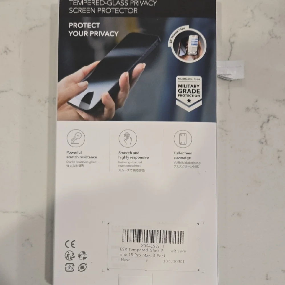 ESR Privacy Screen Protector for Smartphones